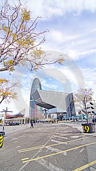 Museu del Disseny and Torre Agbar in Barcelona photo