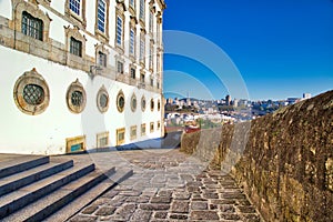 Colorful Porto Streets near Rio Douro photo