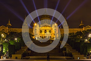 Museu Nacional d'Art de Catalunya at Night