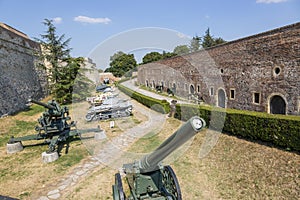 Museum of armaments in the open air in the Belgrade Fortress