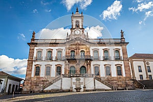 Museum of Betrayal of Tiradentes Square in Ouro Preto ,Brazil