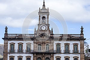 Museum of Betrayal on Tiradentes Square in UNESCO World Heritage City Ouro Preto, Minas Gerais, Brazil