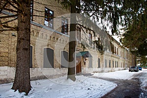 Museum building of the new Peskov museum in the Voronezh reserve, Russia