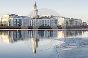 Museum Cabinet of Curiosities in Saint Petersburg with Reflectio