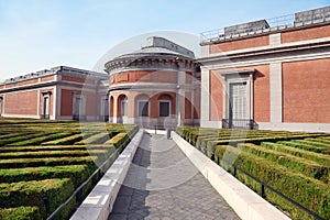 Museum del Prado Garden at spring sunny day