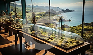 Museum Displaying Animals in Glass Cases