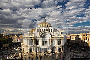 Museum of fine arts in Mexico city Palacio Del Bellas Artes DF