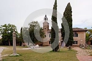 Museum and garden Cathedral Santa Maria Assunta, Torcello, Italy