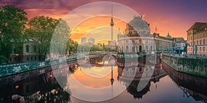 Museum island on Spree river of Berlin, Germany