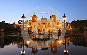 Museum of Popular Arts of Seville, Spain -Mudejar Pavilion in park Maria Luisa.