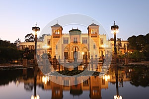 Museum of Popular Arts of Seville, Spain -Mudejar Pavilion in park Maria Luisa.