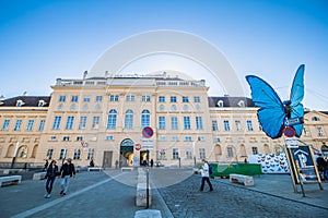 The Museum Quarter on a spring day in Vienna, Austria