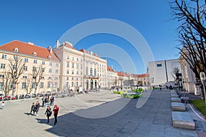 The Museum Quarter on a spring day in Vienna, Austria