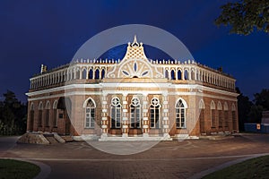 Museum-reserve Tsaritsyno. The second cavalry corps at night