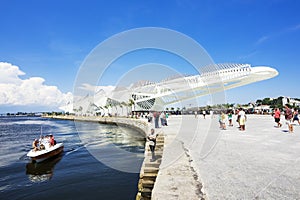 Museum of Tomorrow (Museu do Amanha) in Rio de Janeiro, Brazil