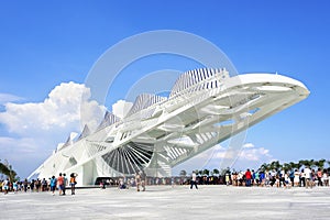 Museum of Tomorrow (Museu do Amanha) in Rio de Janeiro, Brazil