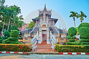 Museum of Wat Chedi Luang, Chiang Mai, Thailand photo