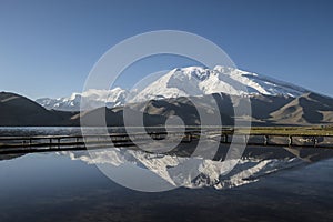 MuShiDaGe peak in the water reflection