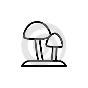 Mushroom alternative medicine icon. Simple line, outline vector elements of alternative medicine icons for ui and ux, website or