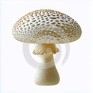 Mushroom amanita fungi toadstool nature fungus edible wild autumn food isolated on white bacground photo