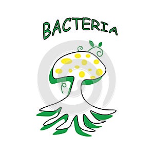 Mushroom bacteria t-shirt design