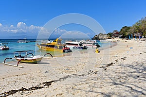 Mushroom Beach at Nusa Lembongan Island, Bali, Indonesia