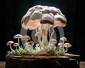 The Mushroom Brn is the Natural Intelligence isolated with Backdrop A A Mushroom Brn.