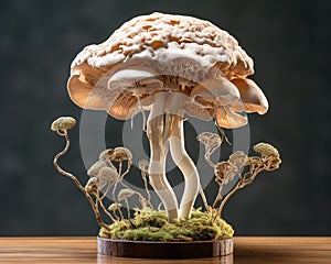 The Mushroom Brn is the Natural Intelligence isolated with Backdrop A A Mushroom Brn.