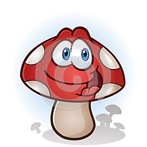 Mushroom Cartoon Character