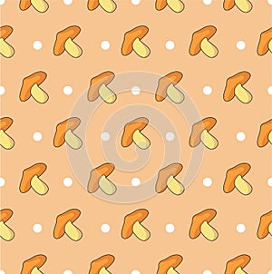 Graphic mushroom and ciecle pattern 2