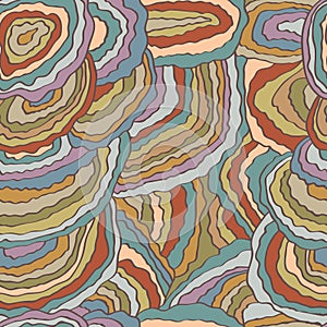 Mushroom colorful seamless pattern