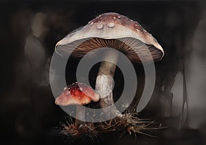 Mushroom Connections: A Monochromatic Encounter in a Poisonous L