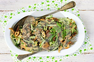 Mushroom cucumber salad