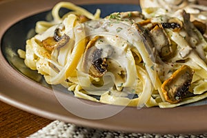 Mushroom Fetuccine Alfredo