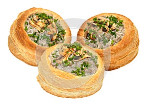 Mushroom Filled Vol Au Vents