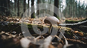 A Mushroom on the Forest Floor