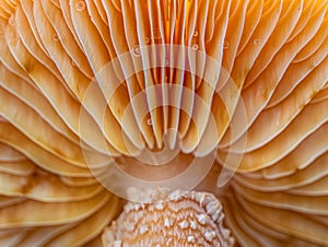 Mushroom Gills Up-Close