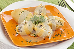 Mushroom Pasta Shells