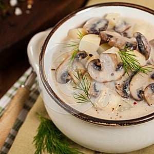 Mushroom Potato Soup