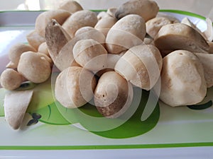 Mushroom Rice was made by Vietnamese famer. photo