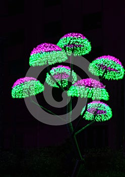 Mushroom shape LED tree decoration