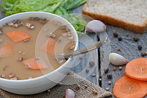 Mushroom soup-puree