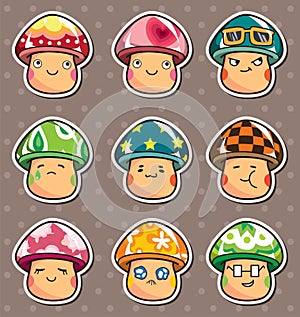 Mushroom stickers