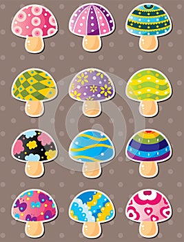 Mushroom stickers