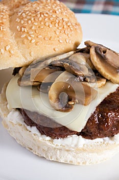 Mushroom Swiss Burger