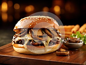 Mushroom Swiss Burger