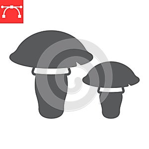 Mushrooms glyph icon