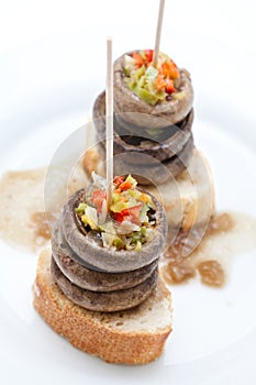 Mushrooms with pepper tapa photo