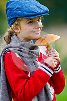 Mushrooms picking, season for mushrooms.