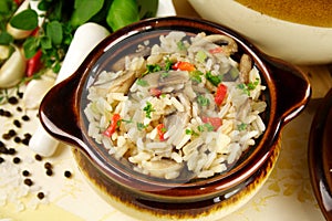 Mushrooms And Rice